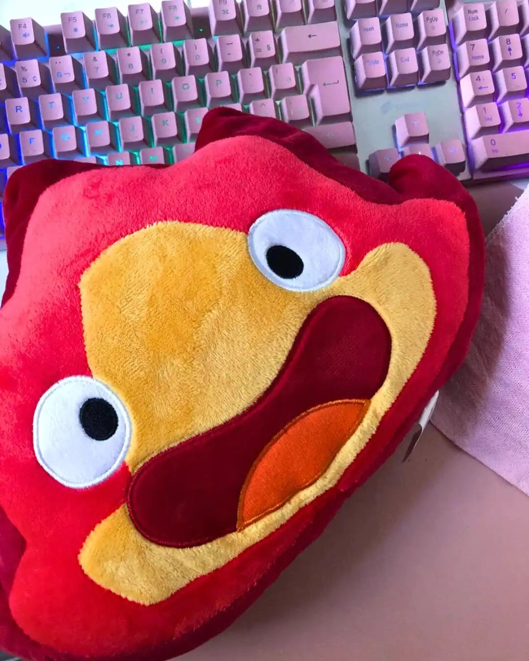 Almofada Pelúcia Calcifer-Studio Ghibli Howl's Moving Castle