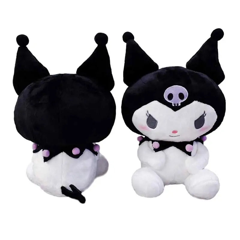 32cm Kuromi Plush Toy: Japanese JK Style, Soft Stuffed Doll Series for Girls