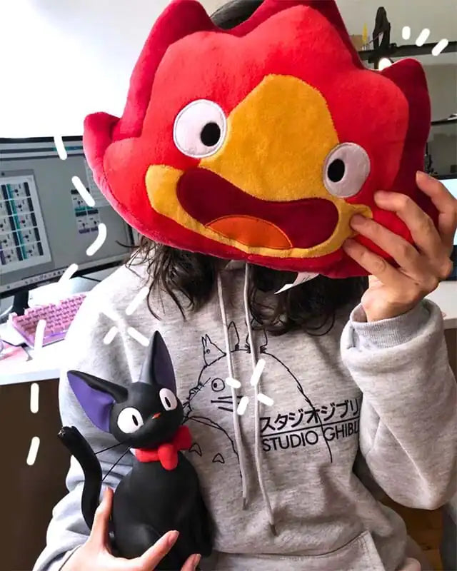 Almofada Pelúcia Calcifer-Studio Ghibli Howl's Moving Castle