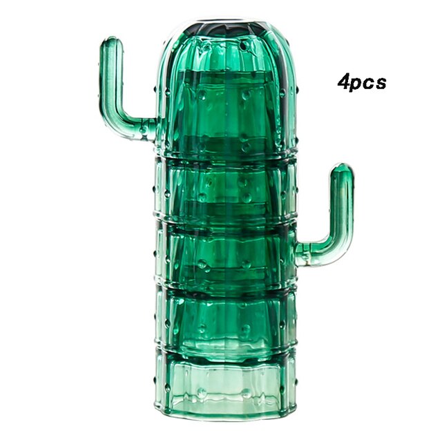 Nordic Cactus Stackable Glass Set