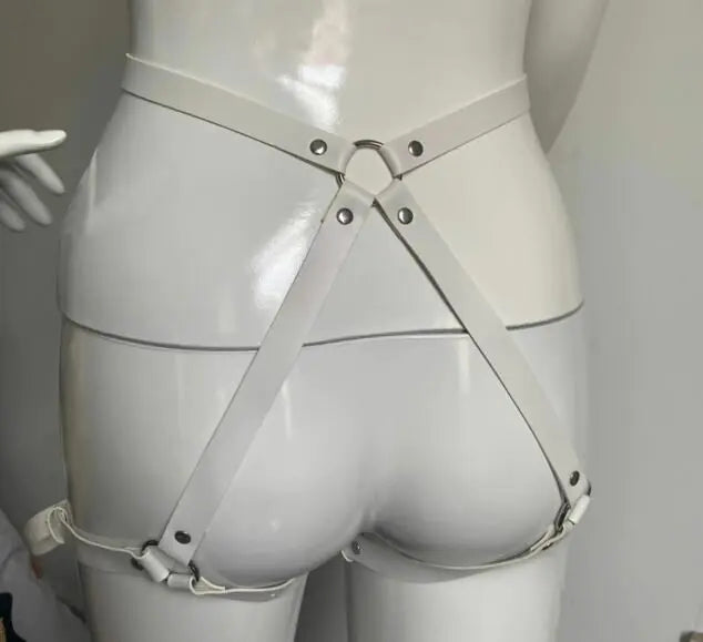 Women Sexy Garter Belt PU Leather Harness