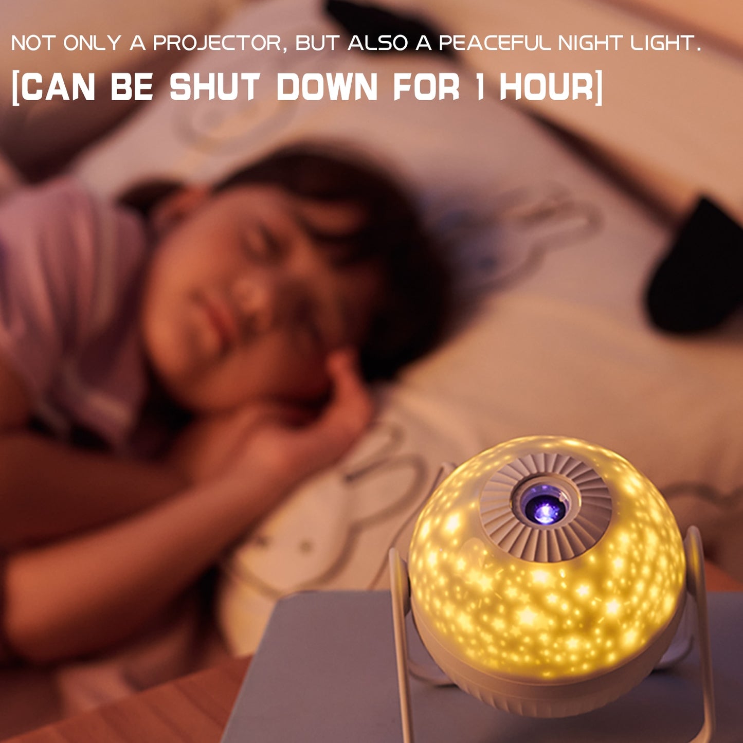 Rotating Magic Diamond Projection Lamp