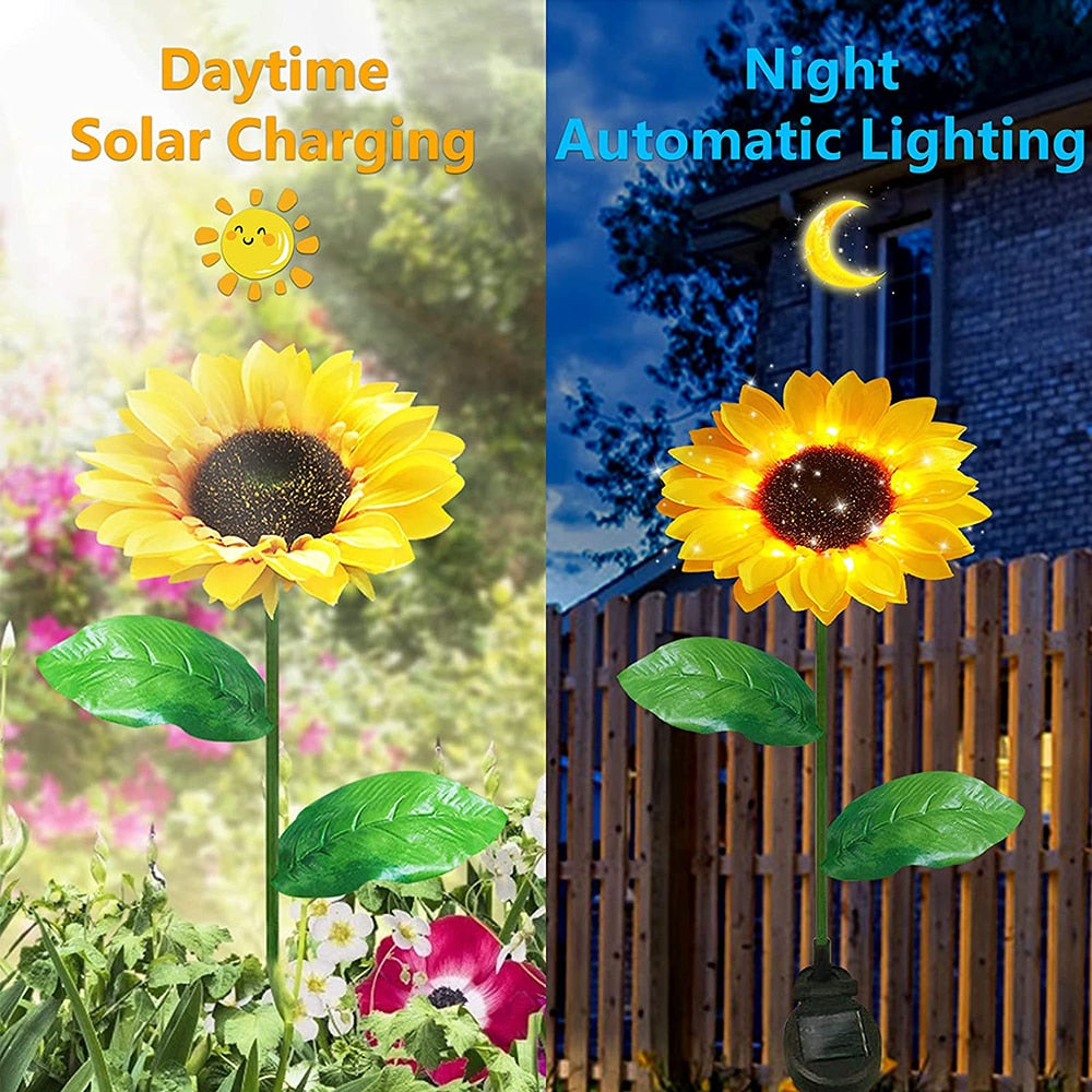 Sunflowers Solar Lawn Light