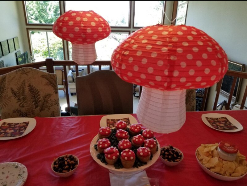 3D Mushroom Paper Lantern