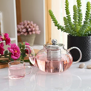 Glass Tea Pot and Cup